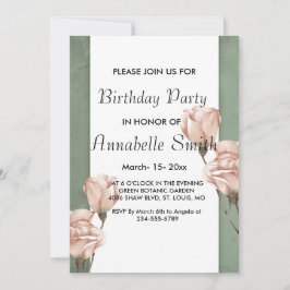 invitaciones de cumpleaños a la moda de la vegetac