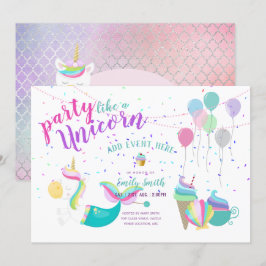 Invitaciones de cumpleaños a la princesa de sirvie