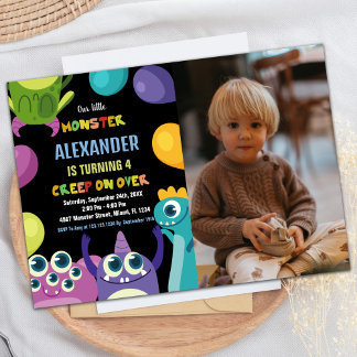 Invitaciones de cumpleaños a los monstruos, foto d