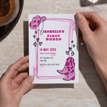 Invitaciones de cumpleaños a los primeros Chicas d