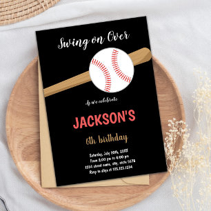 Invitaciones de cumpleaños al béisbol