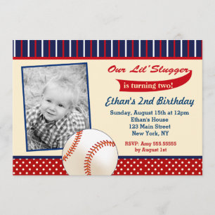 Invitaciones de cumpleaños al béisbol