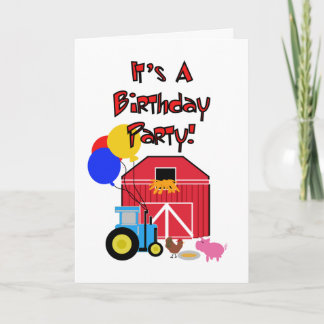 Invitaciones de cumpleaños al tema de la granja