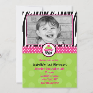 Invitaciones de cumpleaños con foto
