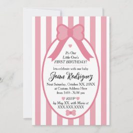 Invitaciones de Cumpleaños con Foto de Little One 