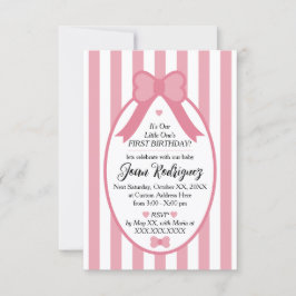 Invitaciones de Cumpleaños con Foto para el 1er Cu