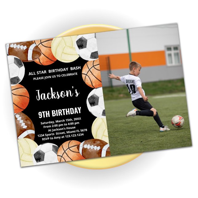 Invitaciones de cumpleaños con foto para todos los (Subido por el creador)
