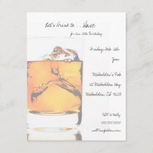 Invitaciones de cumpleaños con Scotch
