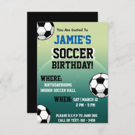 Invitaciones de cumpleaños con temas de fútbol