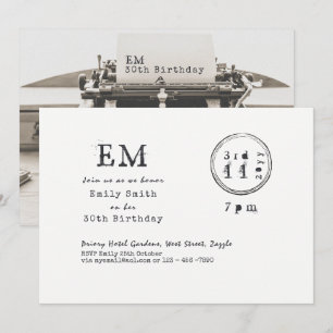 Invitaciones de cumpleaños (CUALQUIERA) con fuente