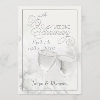Invitaciones de cumpleaños de 25º aniversario - Pe