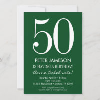 Invitaciones de cumpleaños de adultos blancos y mo