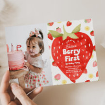 Invitaciones de cumpleaños de Berry First