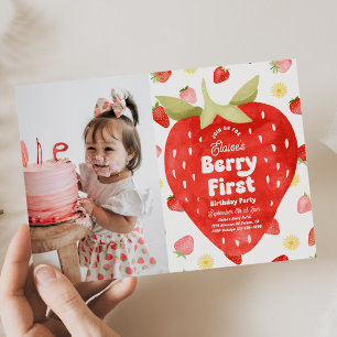 Invitaciones de cumpleaños de Berry First