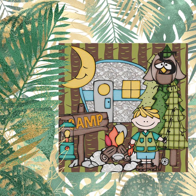 Invitaciones de cumpleaños de Blond Hair Boy Campi (Subido por el creador)