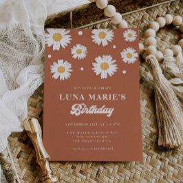 Invitaciones de cumpleaños de Boho Daisy