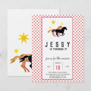 Invitaciones de cumpleaños de caballo