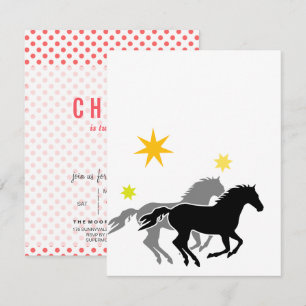 Invitaciones de cumpleaños de caballo