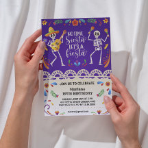 Invitaciones de cumpleaños de Cinco de Mayo Mexica