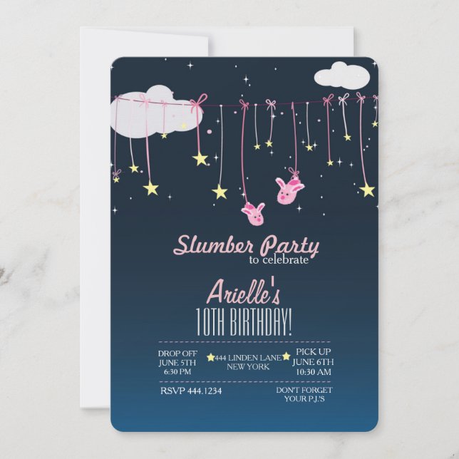 Invitaciones de cumpleaños de Fiesta de madera (Anverso)