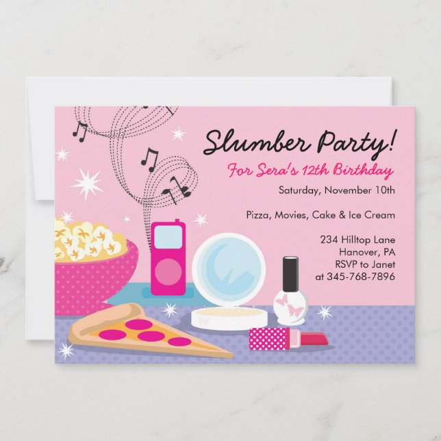 Invitaciones de cumpleaños de Fiesta de madera (Anverso)