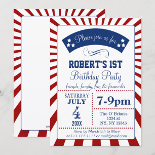 invitaciones de cumpleaños de fiesta del día del m