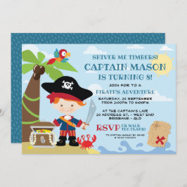 Invitaciones de cumpleaños de Fiesta pirata
