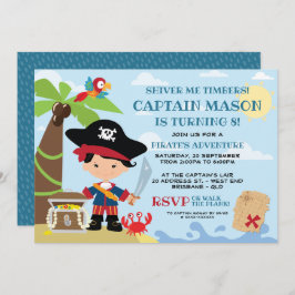 Invitaciones de cumpleaños de Fiesta pirata