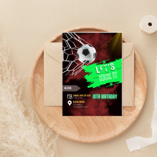 Invitaciones de cumpleaños de fútbol, Invitación d