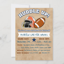 ¡Invitaciones de cumpleaños de fútbol para chicos 