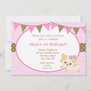 Invitaciones de cumpleaños de gatos gatos gatos ga