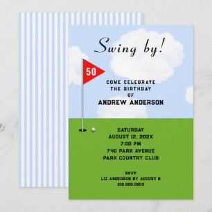Invitaciones de cumpleaños de golf