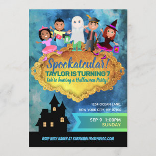 Invitaciones de cumpleaños de Halloween