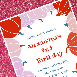 invitaciones de cumpleaños de Halloween 2º cumplea