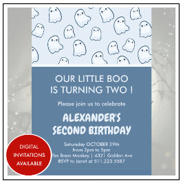 invitaciones de cumpleaños de Halloween 2do nuestr
