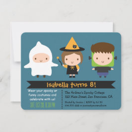 Invitaciones de Cumpleaños de Halloween para Niños