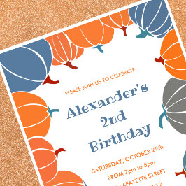 invitaciones de cumpleaños de Halloween segundo cu