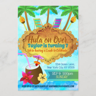 Invitaciones de cumpleaños de Hawái