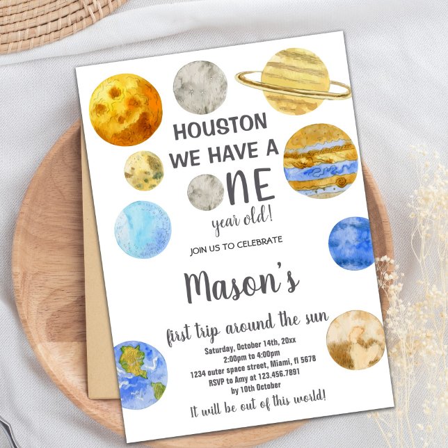 Invitaciones de cumpleaños de Houston Galaxy (Houston Galaxy Birthday Invitations)
