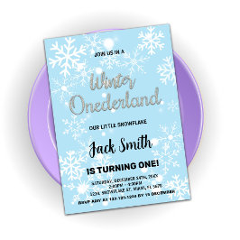 Invitaciones de cumpleaños de invierno en la regió