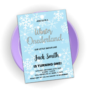 Invitaciones de cumpleaños de invierno en la regió