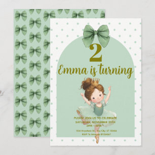 Invitaciones de cumpleaños de la Pequeña Princesa 