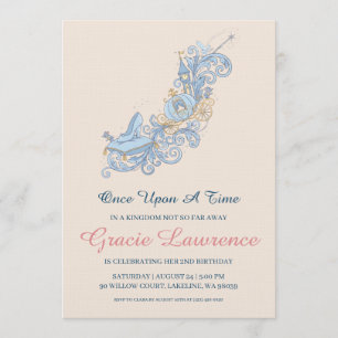 invitaciones de cumpleaños de la princesa Cenicien