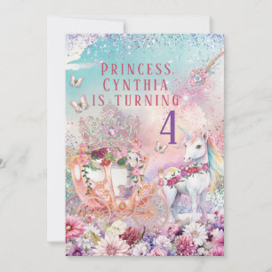 Invitaciones de cumpleaños de la princesa real uni