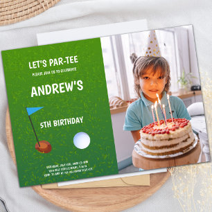 Invitaciones de cumpleaños de Let's Par-Tee Golf c