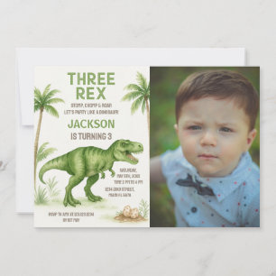 Invitaciones de cumpleaños de los dinosaurios con 