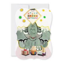 Invitaciones de cumpleaños de Natosha "Es la hora 