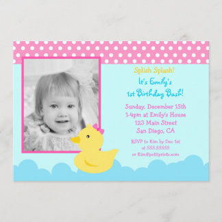 Invitaciones de cumpleaños de pato