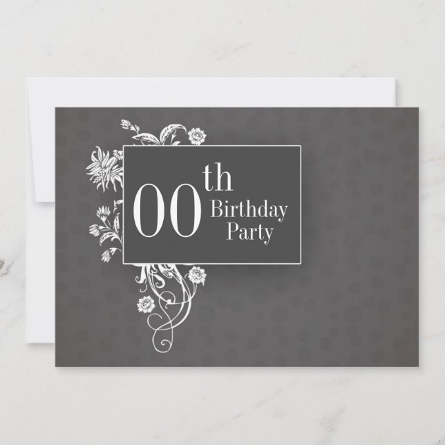 invitaciones de cumpleaños de personalizable (Anverso)