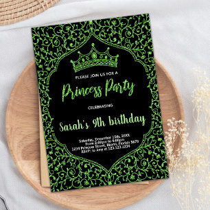 Invitaciones de cumpleaños de Princesa Purpurina V